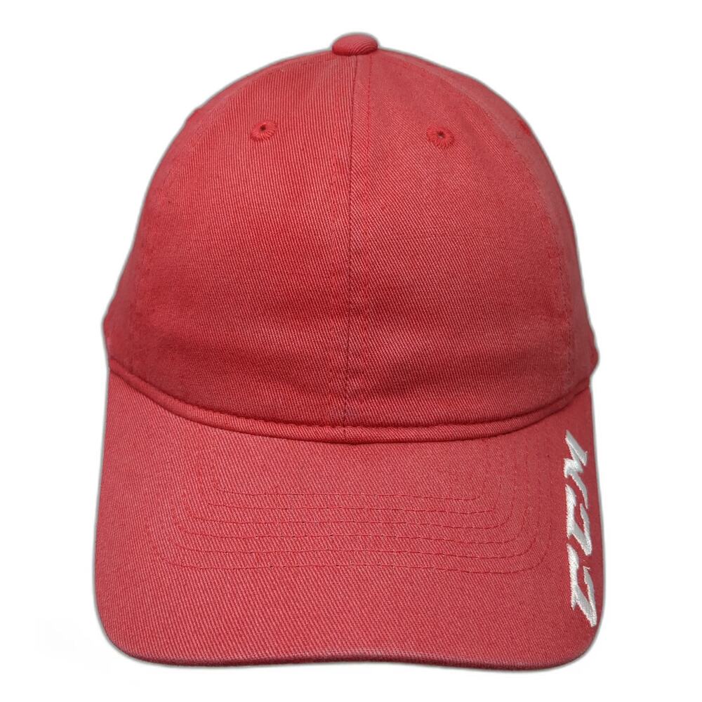 CCM Red One Size Baseball Cap Strapback Embroidered Hockey Brand Hat Adjustable
